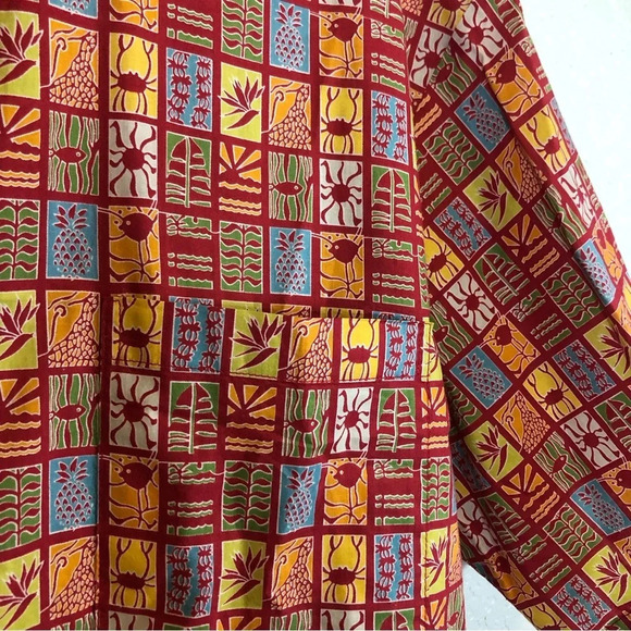 Tori Richard Honolulu Short Sleeve Button Front Shirt Large - Picture 2 of 9